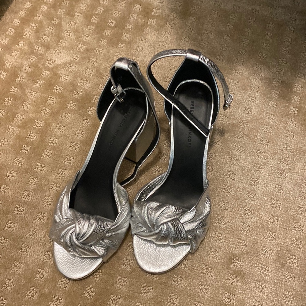 Rebecca Minkoff silver shoes